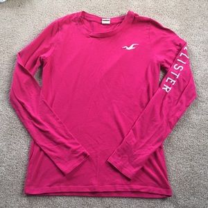 Pink Hollister Long Sleeve Shirt